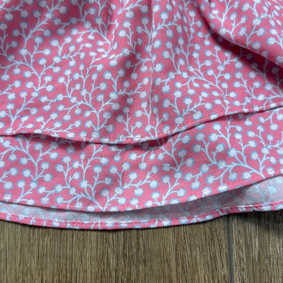 French Connection Elao Verona Crepe Smocked Dress Pink Sz M Pink Party Cocktail - Picture 7 of 13